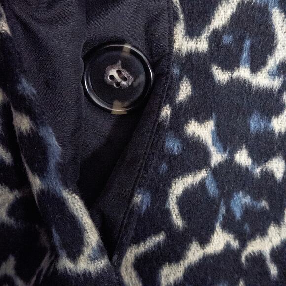 NEW Ann Taylor LOFT Women’s Coat Mobwife Animal Print High Stakes Luxe Size L - Picture 6 of 13